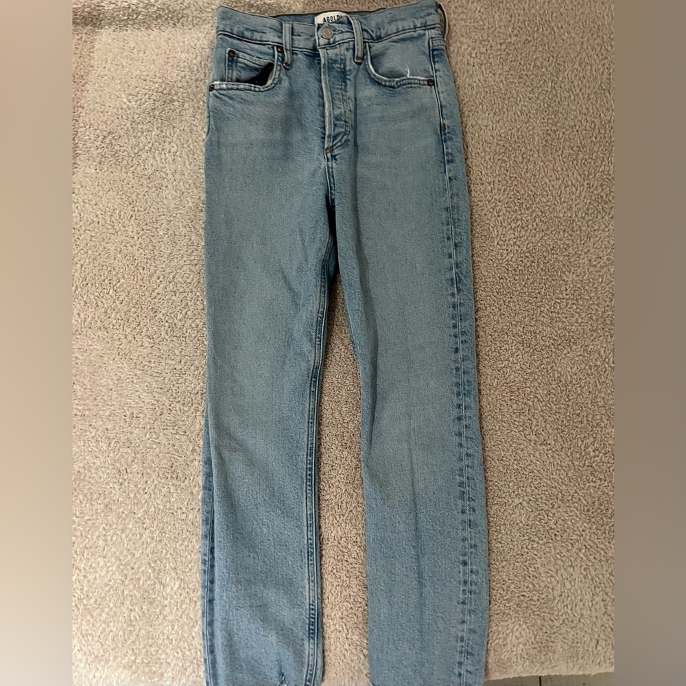Agolde Riley High Rise Crop Jeans - Picture 3 of 7